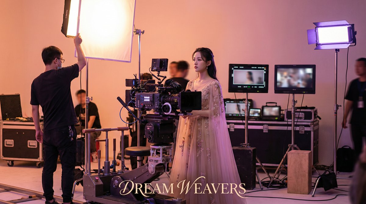 黄色仓库影视制作现场视频拍摄